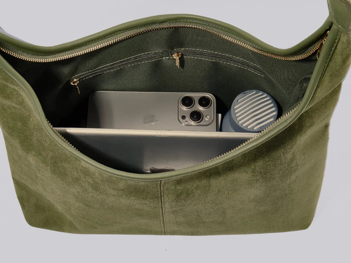 Suede Daily Leather Tote