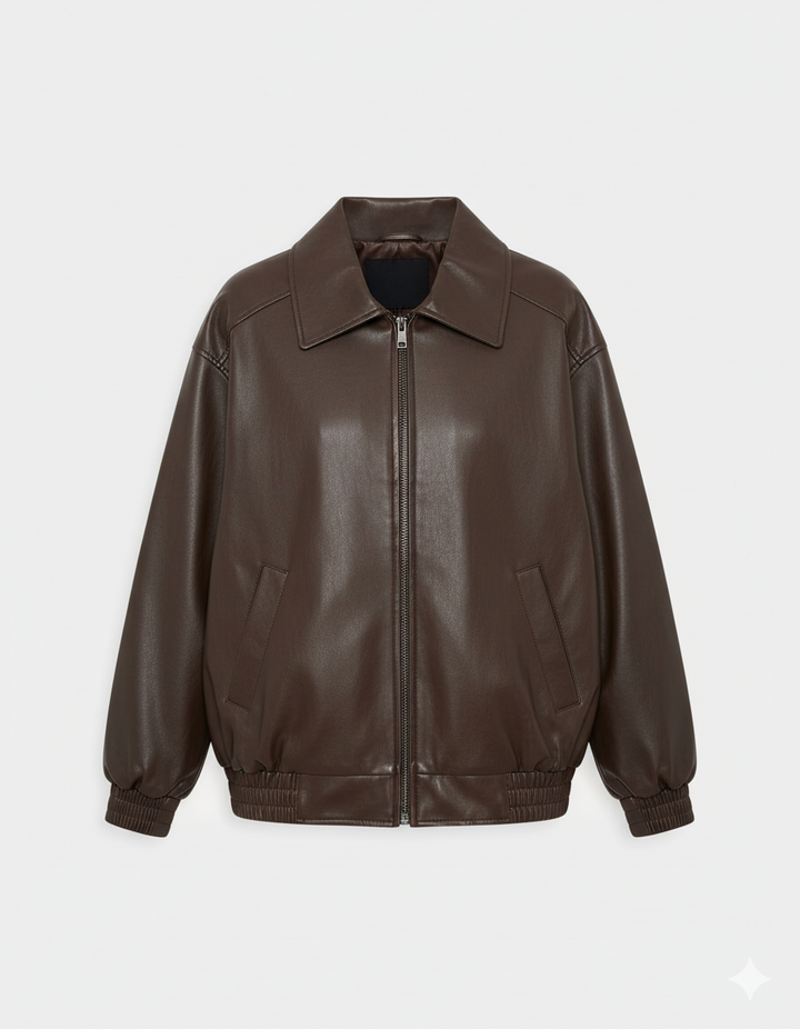 Sophia Oversized Leren Jas