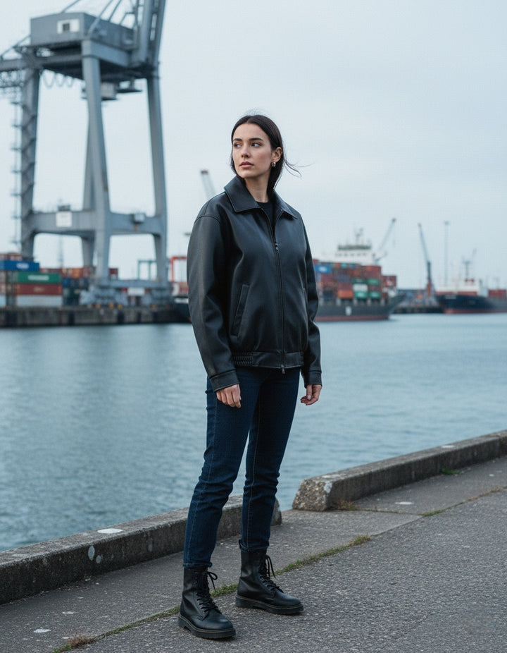 Sophia Oversized Leren Jas