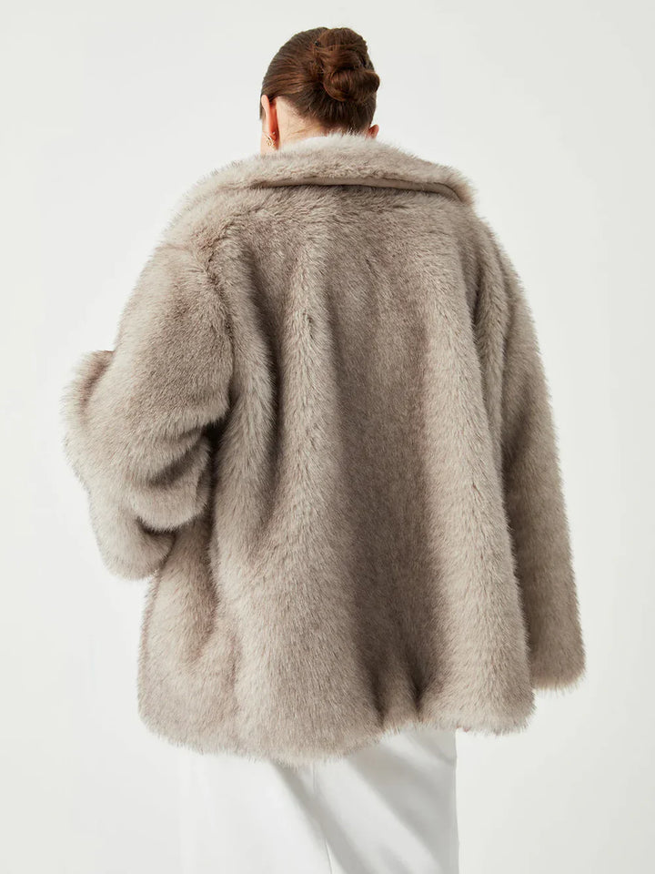 Solid Faux Fur Winterjas