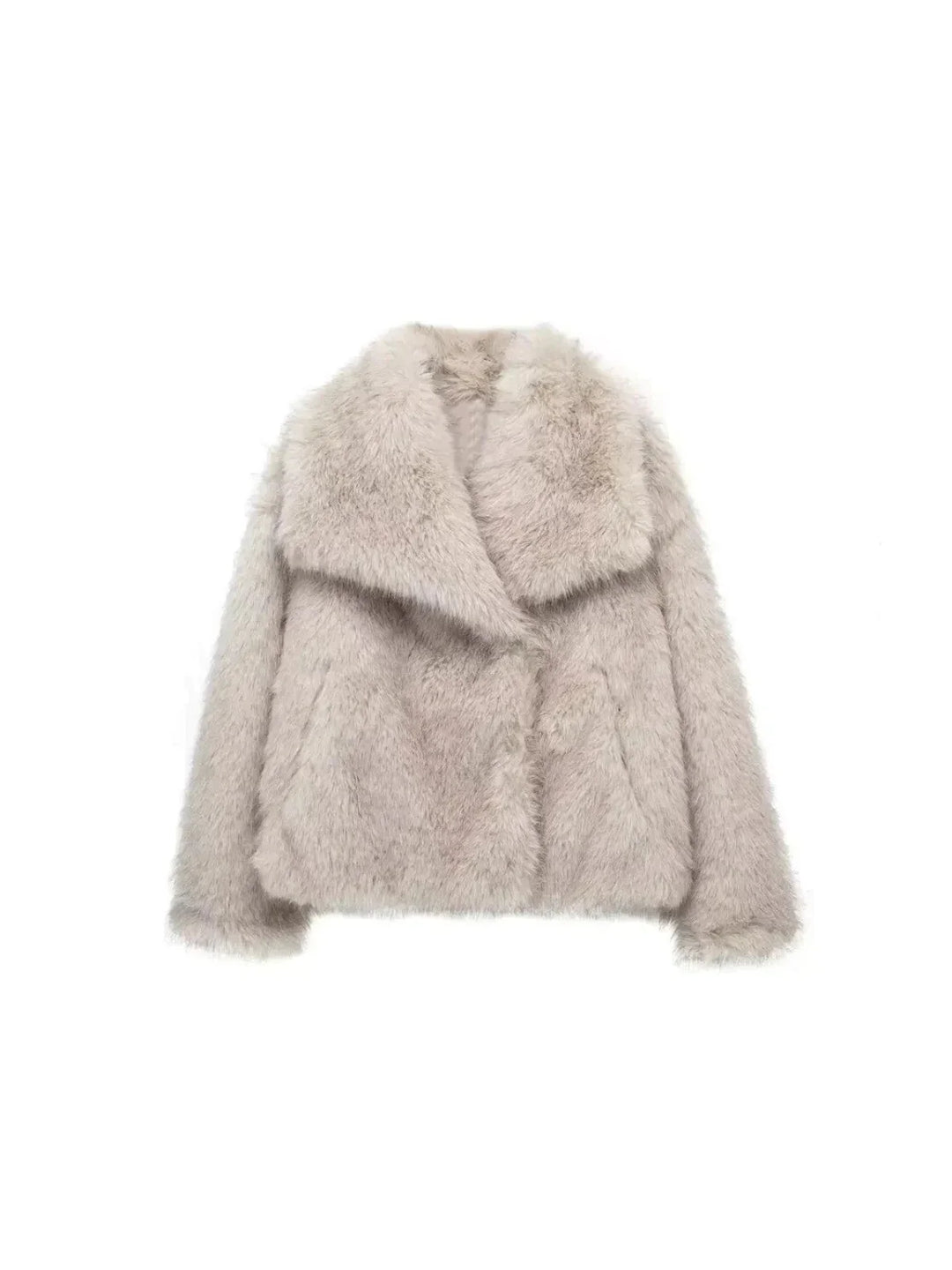 Solid Faux Fur Winterjas