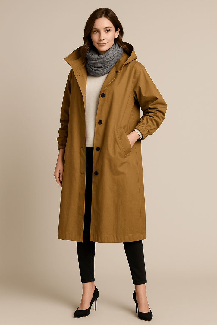 Ruby Trenchcoat met capuchon