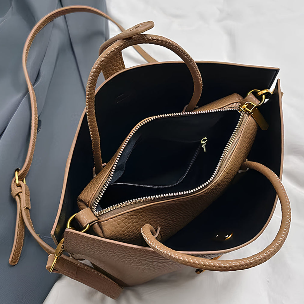 Vellicia Leren Carryall Tote