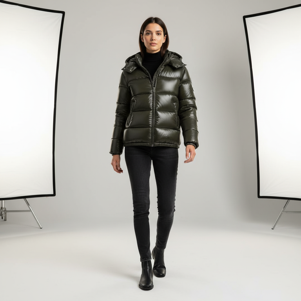 Ava Wetlook Puffer Winterjas