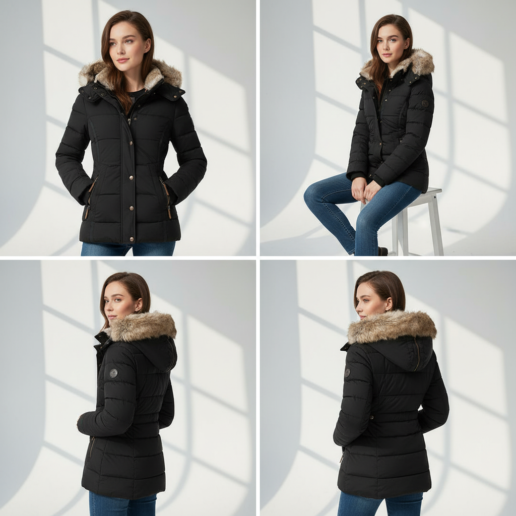 Clarke Puffer Slimfit Winterjas