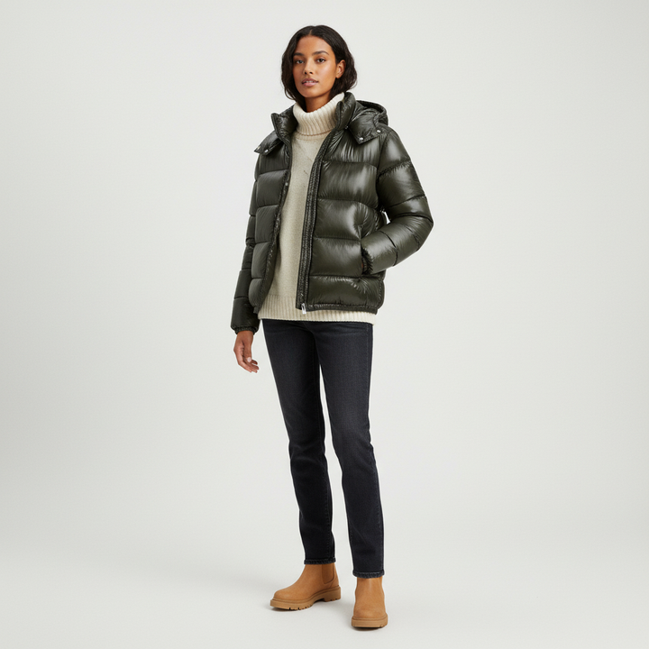 Ava Wetlook Puffer Winterjas