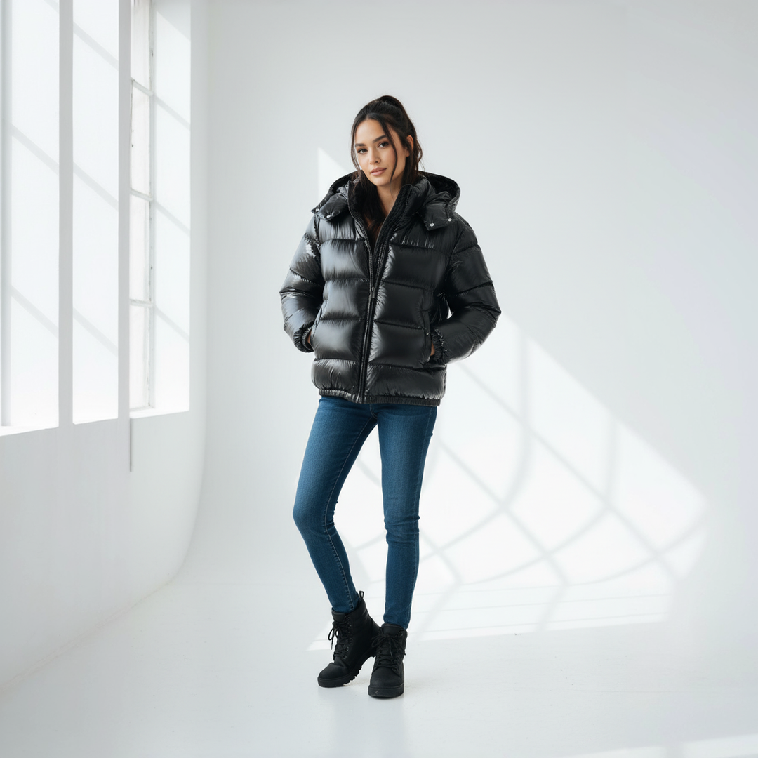 Ava Wetlook Puffer Winterjas